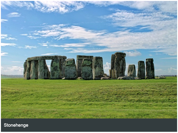 Neolithic standing stones representing Stone Age Britain
